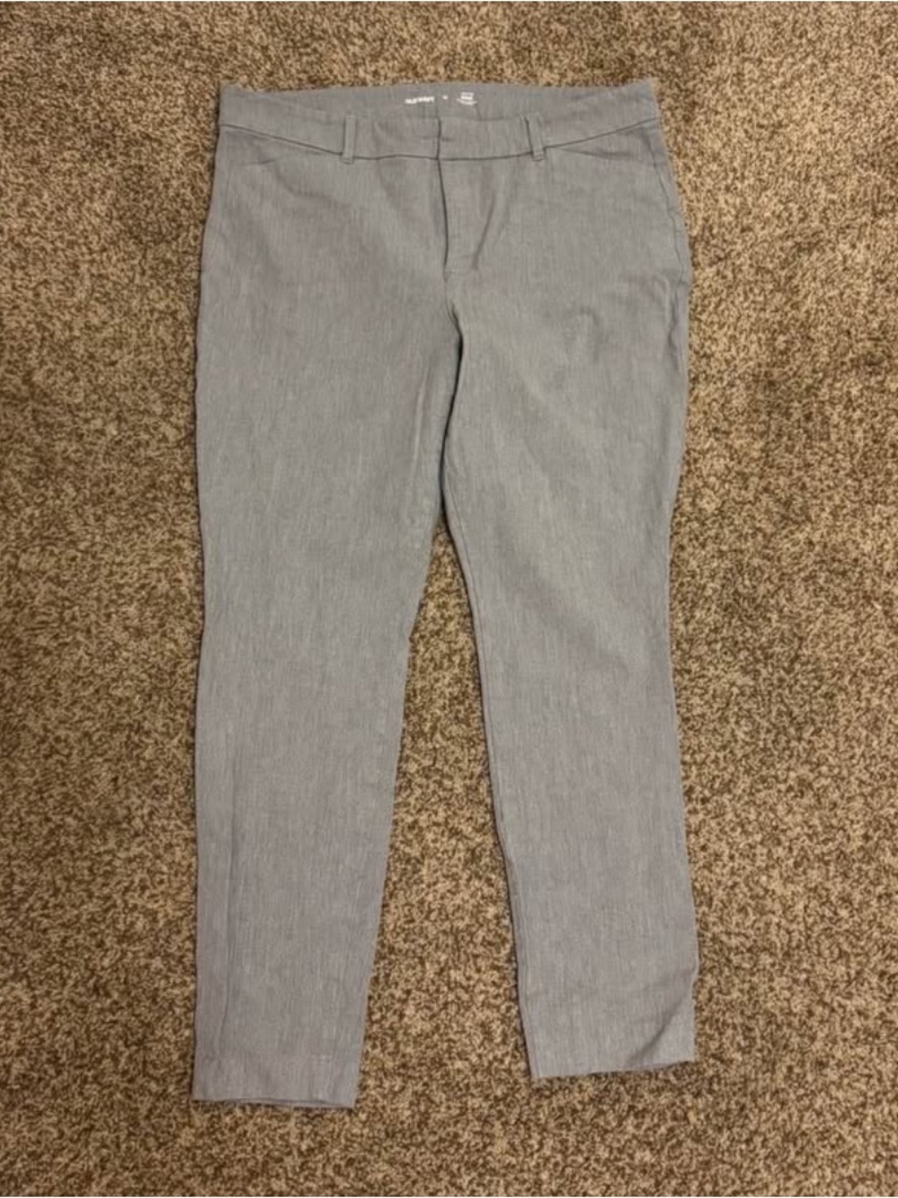 Old Navy Light Gray Skinny Ankle Pants